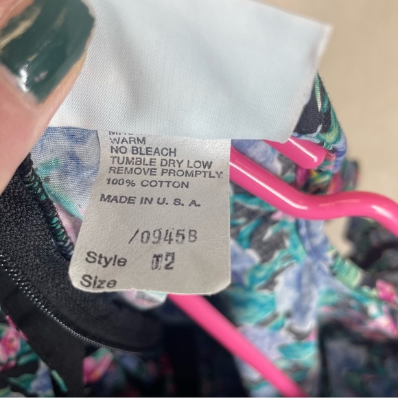 Vintage The Children’s Hour floral prairie dress cottagecore bib collar sz 2t - Picture 9 of 9